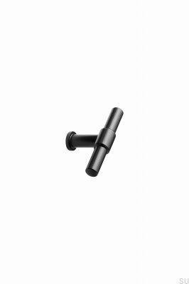 T-Bar Knot 75 Furniture Knob Steel Matte Black