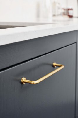 Lounge 128 long furniture handle Brass Gold Polished