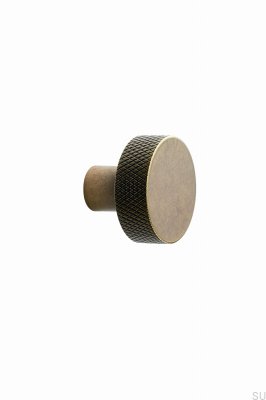 Furniture knob Simon 35 Metal Antique Gold