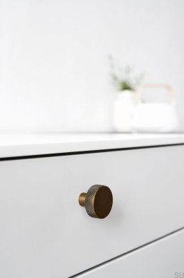 Furniture knob Simon 35 Metal Antique Gold