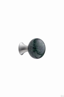 Bead Straight 28 Marble Green with Silver Furniture Knob