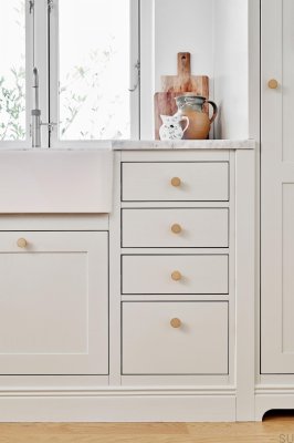 Furniture knob Dot 30 Brass Gold Polished Unvarnished