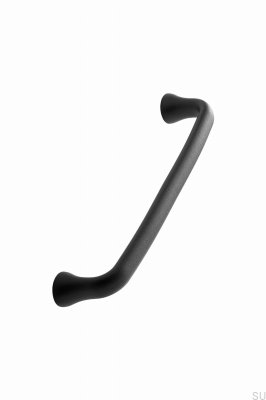 Elongated furniture handle Provence 160 Cast Iron Matt Black