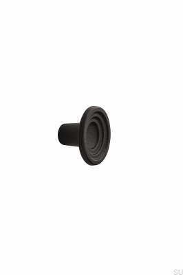 Furniture knob Fleur 46.1 Cast iron Matte black