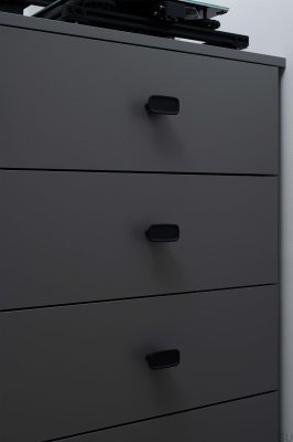 Ink 32 furniture knob Cast Iron Matte Black