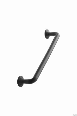Motion 160 elongated furniture handle, cast iron, matt black