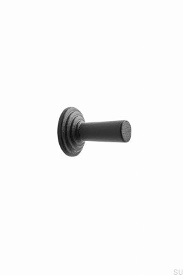 Motion 22 furniture knob, cast iron, matt black