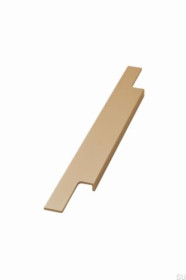 Trim 645 Recessed Furniture Handle, Aluminum, Dark Gold Brushed