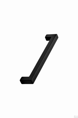 Square 12 160 Aluminum Black oblong furniture handle