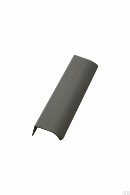 Edge Straight 40 Aluminum Dark Gray Furniture Handle