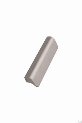 Fall 128 Aluminum Silver Elongated Furniture Handle