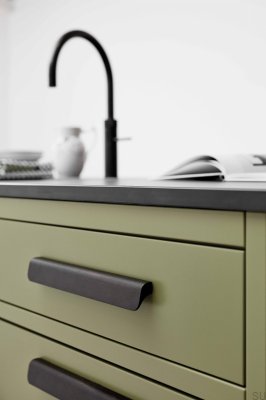 Fall 128 Aluminum Antique Bronze Elongated Furniture Handle