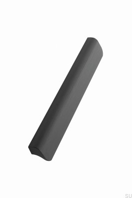 Fall 224 elongated furniture handle Aluminum Black Matt Brushed