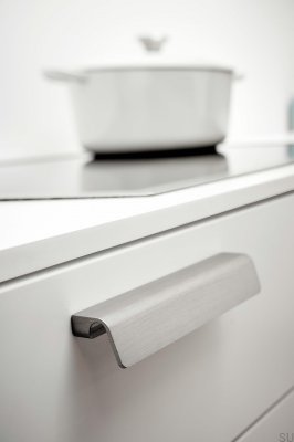 Fringe 160 Aluminum Silver Elongated Furniture Handle