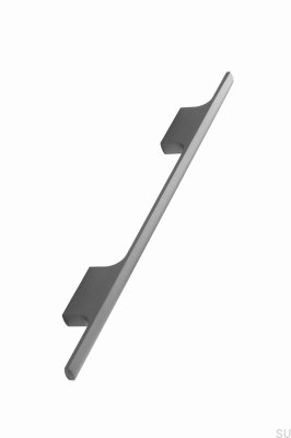 Tau 160 Aluminium Anthracite Brushed Elongated Furniture Handle
