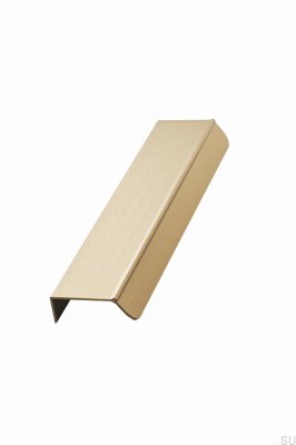 Accent 160 Aluminum Gold Brushed Edge Furniture Handle