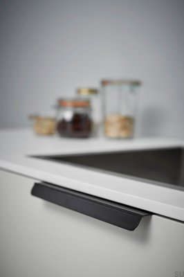 Accent 160 Edge Furniture Handle Aluminum Matt Black Brushed