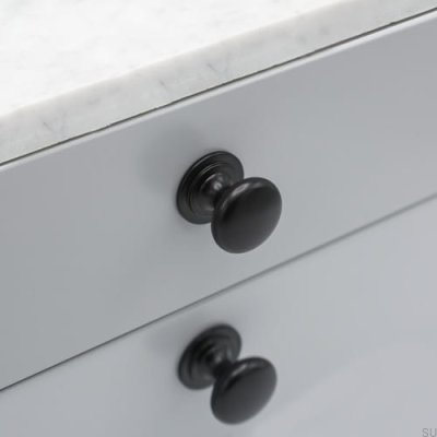 Furniture knob Mynta Black metal