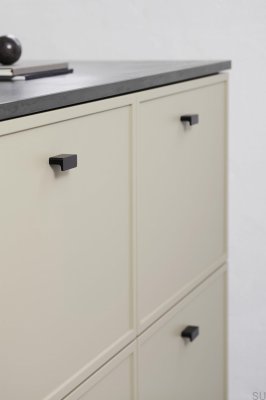 Elan 32 Furniture Knob Aluminum Black Matte Brushed