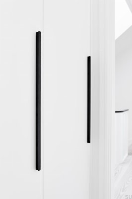 Elan 160+544+1088 Aluminum furniture handle Matt Black Brushed