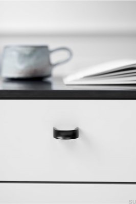 Furniture knob Inside 32 Aluminum Matte Black