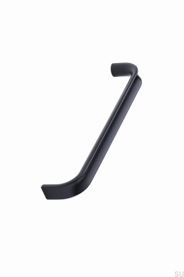 Inside 160 elongated furniture handle, aluminum, black matt