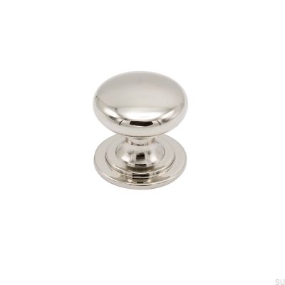 Furniture knob Mynta Silver polished nickel