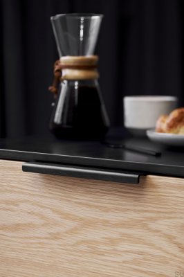 Artisan 160 Edge Furniture Handle Aluminum Matt Black Brushed