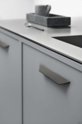 Streamline 96 Aluminium Matt Black Elongated Furniture Handle