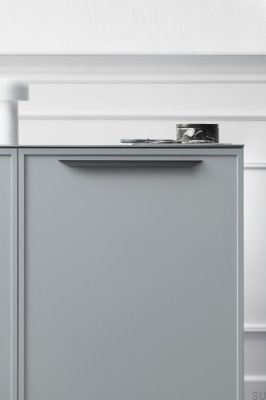 Streamline 256 Aluminum Matt Black Furniture Handle