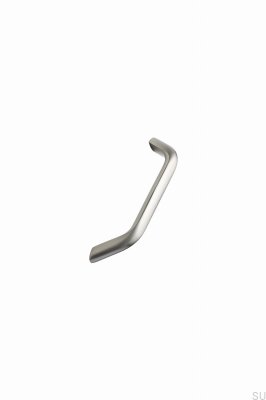 Elongated furniture handle Space 128 Aluminum Silver