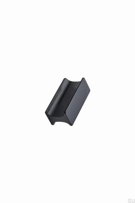 Furniture knob Track 32 Aluminum Black Matte Brushed