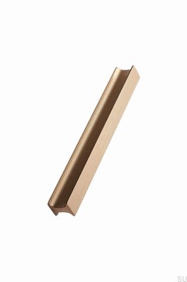 Track 160 Aluminium Brushed Gold Furniture Handle