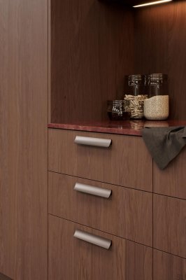Ciel 160 Aluminum Matte Brown Elongated Furniture Handle