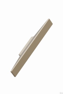 Oblong furniture handle Facet 32 Aluminum Gold Matte