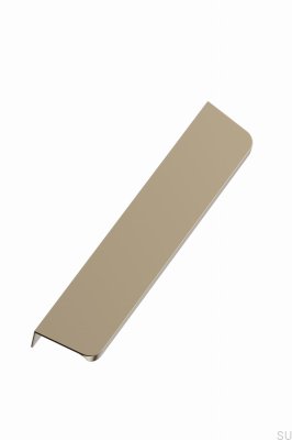 Comet 160 Aluminum Matt Gold Edge Furniture Handle