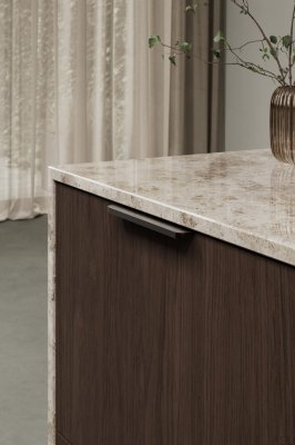 Comet 160 Aluminum Matte Bronze Edge Furniture Handle