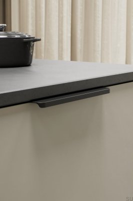 Comet 160 Edge Furniture Handle Aluminum Matt Black