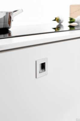 Inn 50 Recessed Furniture Handle Metal Silver