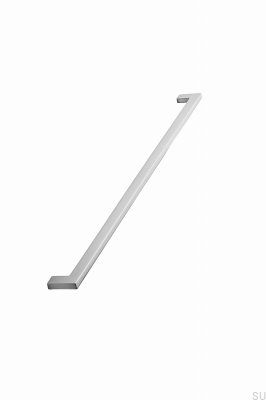 Elongated furniture handle Flat 448 Metal Silver