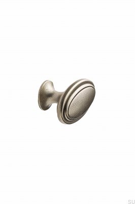 Oval 60 Furniture Knob Metal Antique Gold