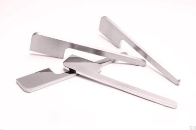 Furniture handle Soft Cut 200 Silver, Steel, Brushed