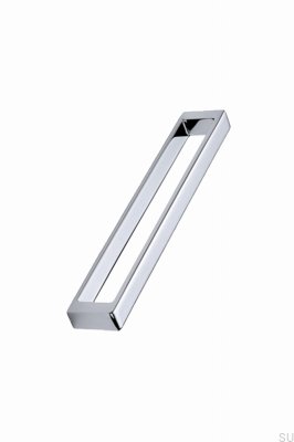 Cubico 192 Metal Silver Chrome Elongated Furniture Handle
