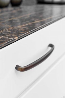 Bull 128 Metal Antique Bronze Elongated Furniture Handle