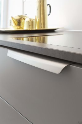 Wow 256 Metal Silver Brushed Edge Furniture Handle