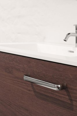 Common 160 Metal Silver Chrome Elongated Furniture Handle