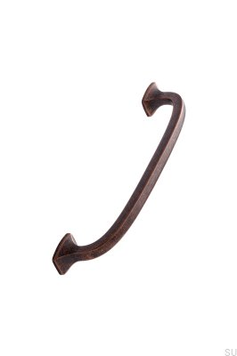 Classic 160 Metal Antique Copper Elongated Furniture Handle