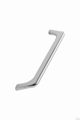 Vista 160 Metal Silver Chrome Elongated Furniture Handle