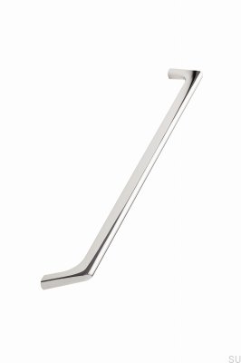 Vista 320 Metal Silver Chrome Elongated Furniture Handle