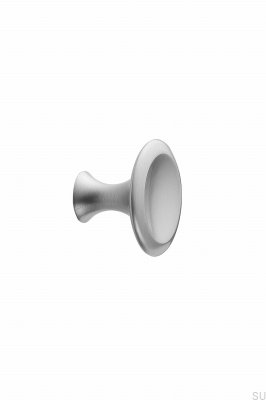 Bell 42 Metal Silver Furniture Knob